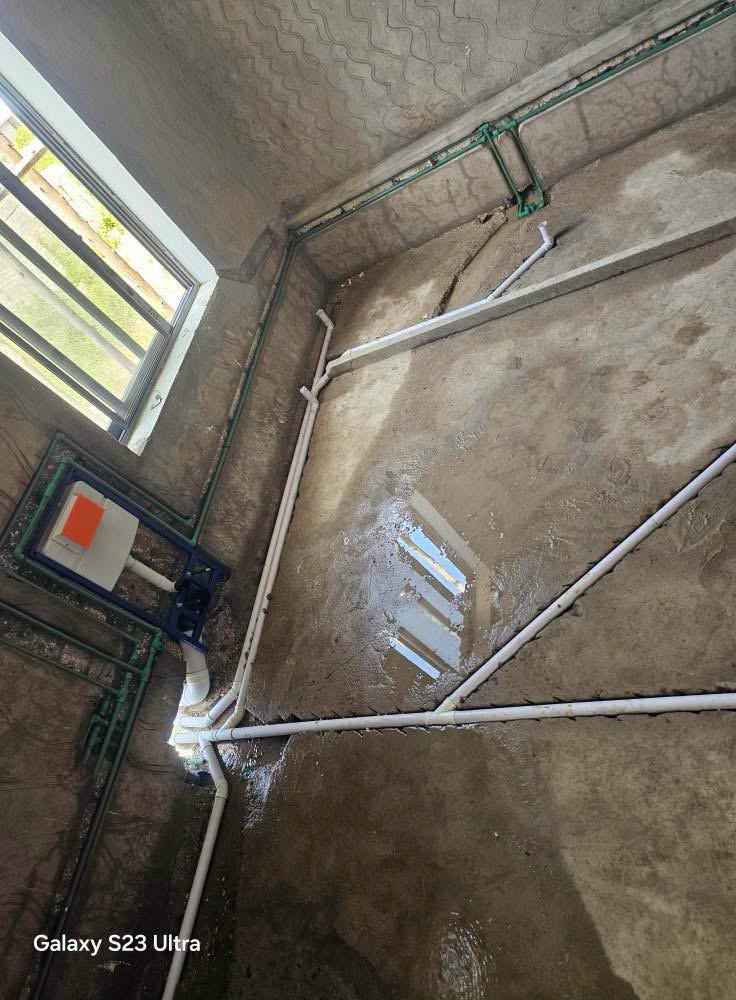 Concealed WC frame plumbing installation by Holiness Plumbing & Construction